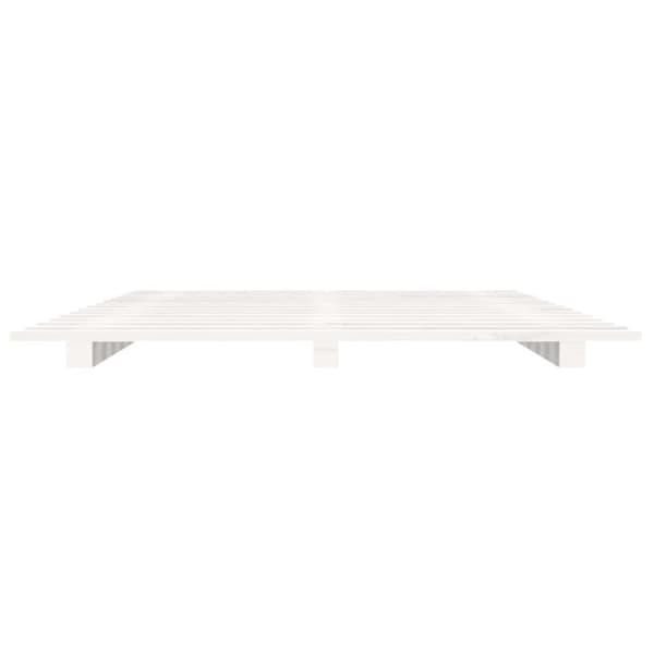 vidaXL Sängynrunko valkoinen 90x200 cm täysi mänty - Sängyt & sängynrungot