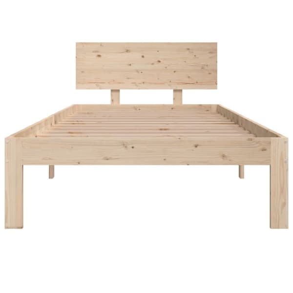 vidaXL Sängynrunko täysi mänty 90x200 cm -  Sängyt & sängynrungot