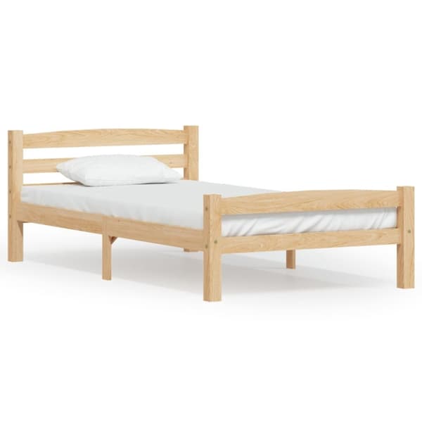 vidaXL sengestel 90x200 cm massivt fyrretræ -  Senge & sengeramme