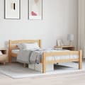 Miniatyrbillede 1 af 6: vidaXL sengestel 90x200 cm massivt fyrretræ -  Senge & sengeramme