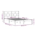 Miniatyrbillede 10 af 10: vidaXL sengeramme 140x200 cm massivt træ -  Senge & sengeramme