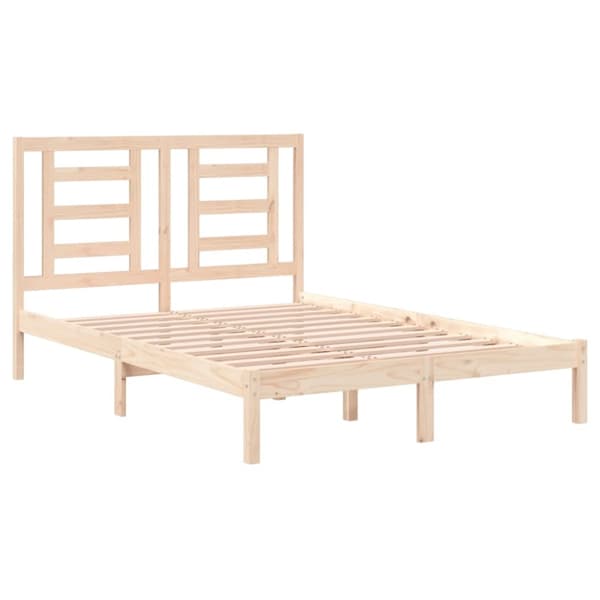 vidaXL sengeramme 140x200 cm massivt fyrretræ -  Senge & sengeramme