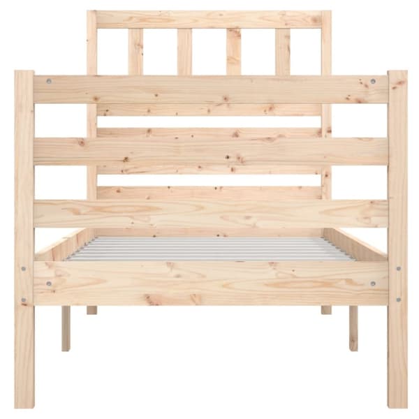vidaXL Sängram massivt trä 90x200 cm - Sängar & sängramar