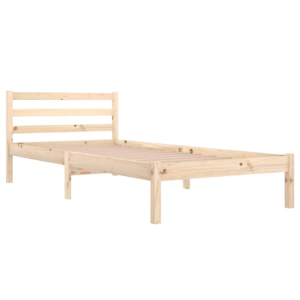 vidaXL Sängram massiv furu 90x200 cm - Sängar & sängramar