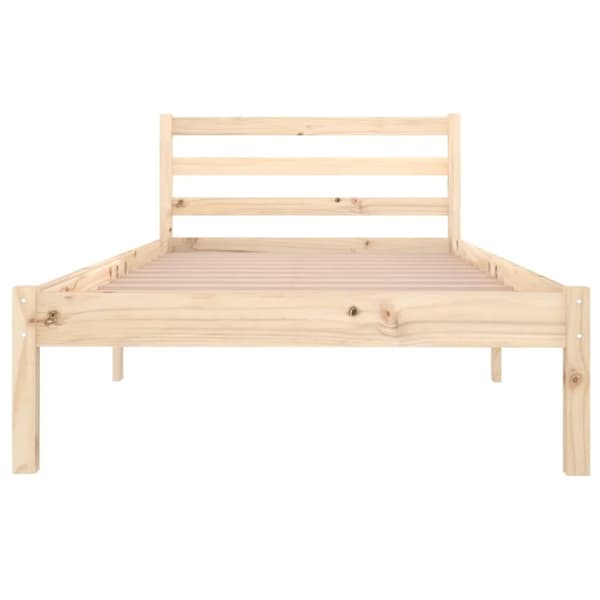 vidaXL Sängram massiv furu 90x200 cm - Sängar & sängramar