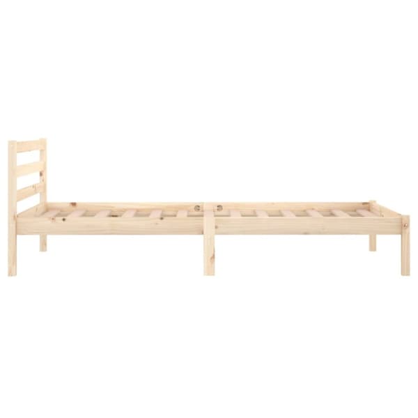 vidaXL Sängram massiv furu 90x200 cm - Sängar & sängramar