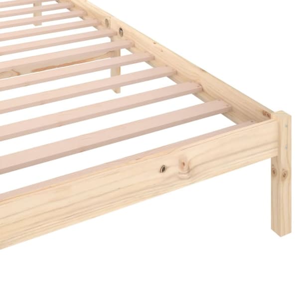 vidaXL Sängram massiv furu 90x200 cm - Sängar & sängramar
