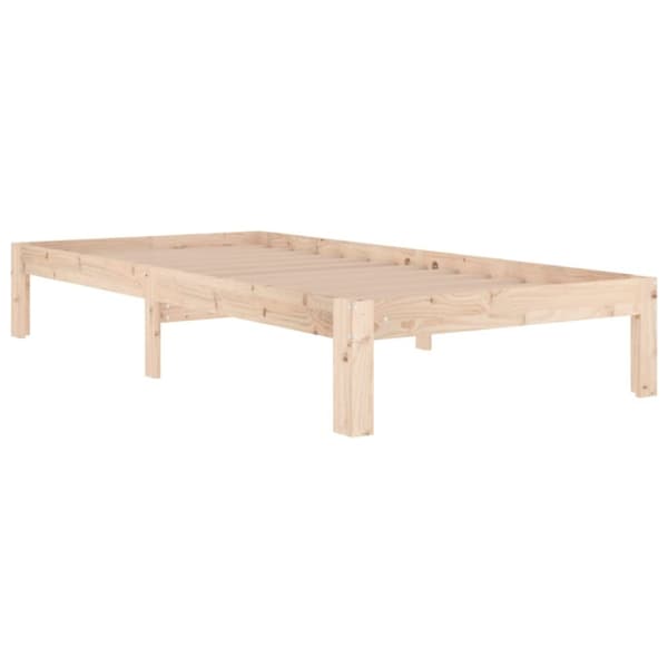 vidaXL Sängynrunko täysi puu 90x190 cm Single - Sängyt & sängynrungot