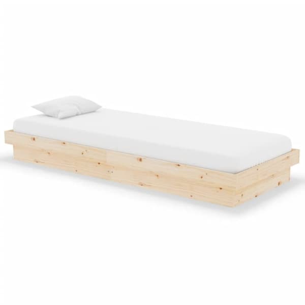 vidaXL sengeramme 75x190 cm massivt træ - Senge & sengeramme