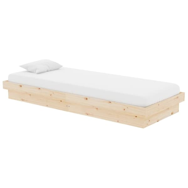 vidaXL sengeramme 75x190 cm massivt træ - Senge & sengeramme