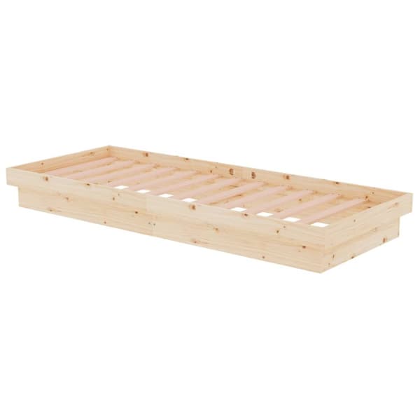 vidaXL sengeramme 75x190 cm massivt træ - Senge & sengeramme