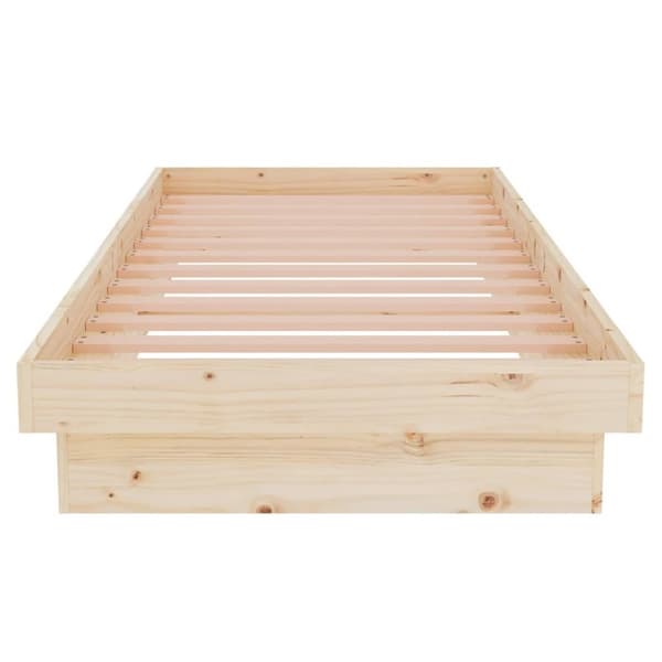 vidaXL sengeramme 75x190 cm massivt træ - Senge & sengeramme