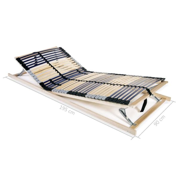 vidaXL lamelbund til seng med 42 lameller 7 zoner 90 x 200 cm - Senge & sengeramme