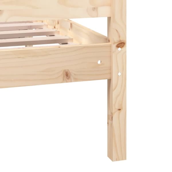 vidaXL sengeramme 140x200 cm massivt træ -  Senge & sengeramme