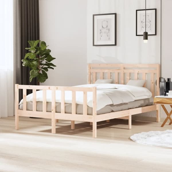 vidaXL sengeramme 140x200 cm massivt træ - Senge & sengeramme