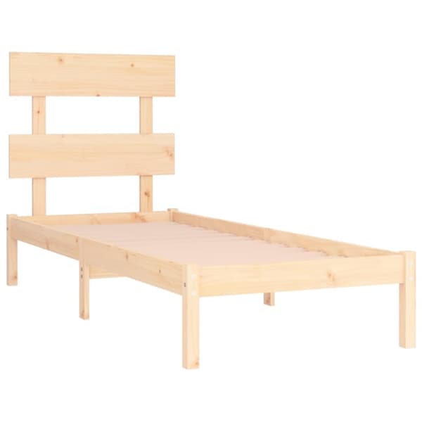 vidaXL Sängram massivt trä 90x190 cm - Sängar & sängramar