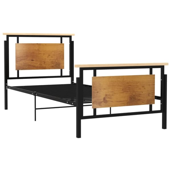 vidaXL Sängynrunko metalli 90x200 cm -  Sängyt & sängynrungot