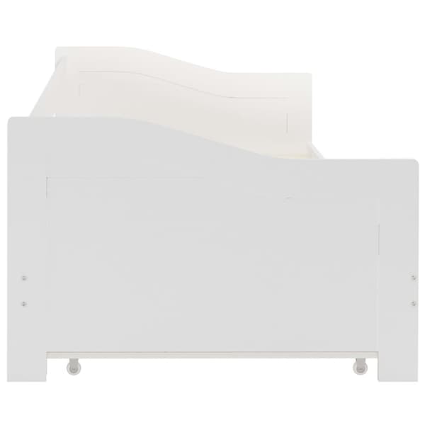 vidaXL Bäddsoffa ram vit furu 90x200 cm -  Sängar & sängramar