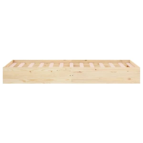 vidaXL Sängram massivt trä 75x190 cm - Sängar & sängramar