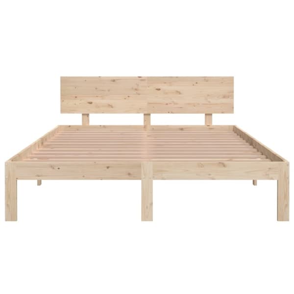 vidaXL Sängram massiv furu 140x200 cm - Sängar & sängramar