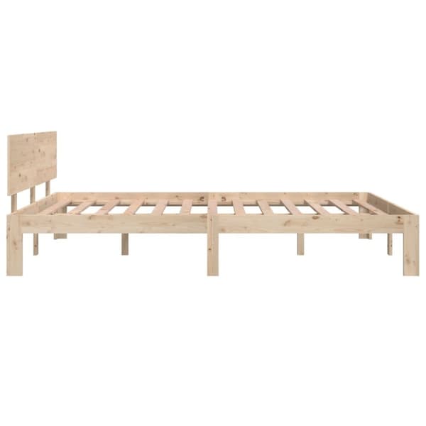 vidaXL Sängram massiv furu 140x200 cm - Sängar & sängramar