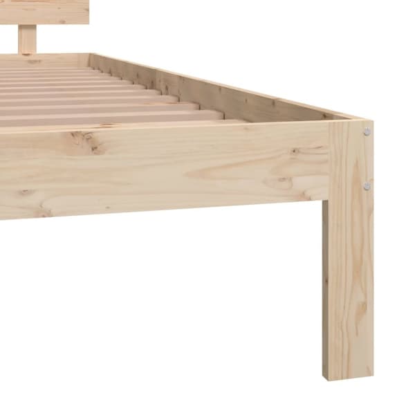 vidaXL Sängram massiv furu 140x200 cm - Sängar & sängramar