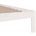 Miniatyrbillede 7 af 9: vidaXL sengeramme 200x200 cm massivt træ hvid -  Senge & sengeramme
