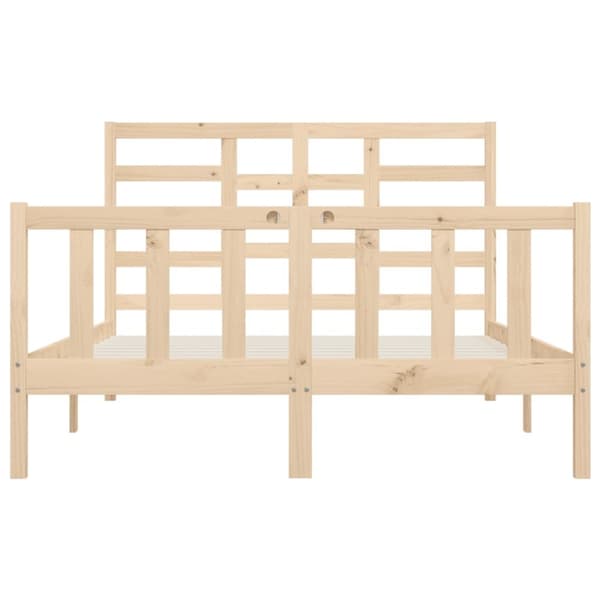 vidaXL sengeramme 140x200 cm massivt fyrretræ - Senge & sengeramme