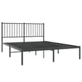 Miniatyrbillede 5 af 10: vidaXL sengeramme med sengegavl 140x200 cm metal sort -  Senge & sengeramme