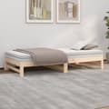 Miniatyrbillede 5 af 11: vidaXL daybed med udtræk 2x(80x200) cm massivt fyrretræ -  Senge & sengeramme