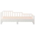 Miniatyrbillede 10 af 11: vidaXL daybed med udtræk 2x(90x190) cm massivt fyrretræ hvid -  Senge & sengeramme