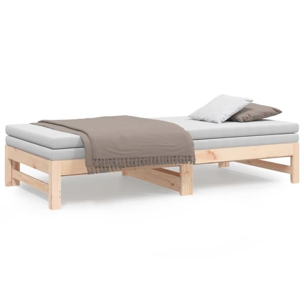 vidaXL Sohvasänky ulosvedettävä 2x (90x190) cm täysi mänty - Sängyt & sängynrungot