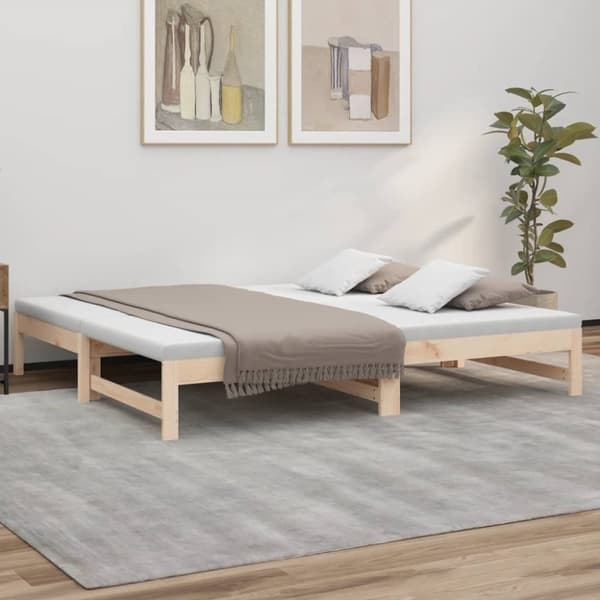 vidaXL Sohvasänky ulosvedettävä 2x (90x190) cm täysi mänty -  Sängyt & sängynrungot