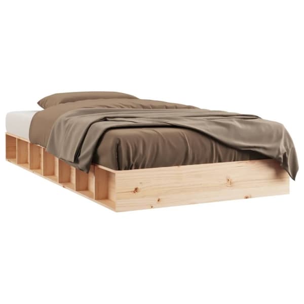 vidaXL sengeramme 75x190 cm Small Single massivt træ -  Senge & sengeramme