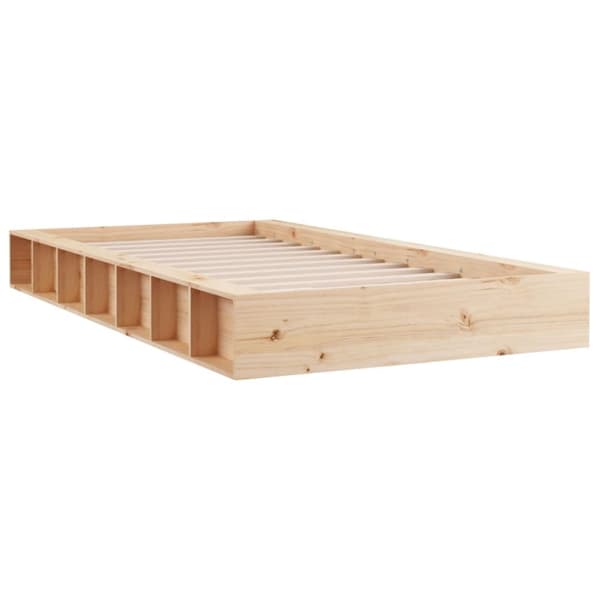vidaXL sengeramme 75x190 cm Small Single massivt træ -  Senge & sengeramme