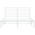 Miniatyrbillede 7 af 11: vidaXL sengeramme med sengegavl 120x200 cm metal hvid -  Senge & sengeramme