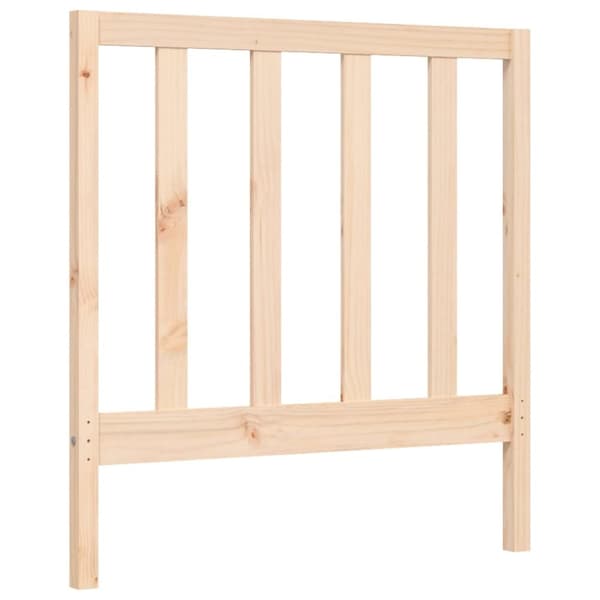 vidaXL Sängram med huvudgavel 90x200 cm massivt trä - Sängar & sängramar