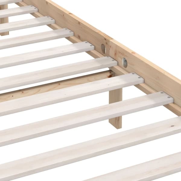 vidaXL sengeramme 200x200 cm massivt fyrretræ -  Senge & sengeramme