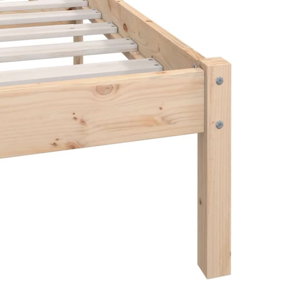 vidaXL sengeramme 200x200 cm massivt fyrretræ -  Senge & sengeramme