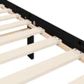 Miniatyrbillede 11 af 11: vidaXL sengeramme med sengegavl 200x200 cm massivt træ sort -  Senge & sengeramme