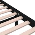 Miniatyrbillede 9 af 11: vidaXL sengeramme 160x200 cm massivt træ sort -  Senge & sengeramme