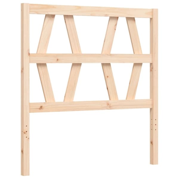 vidaXL sengeramme med sengegavl 90x200 cm massivt træ -  Senge & sengeramme
