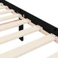 Miniatyrbillede 11 af 11: vidaXL sengeramme med sengegavl 200x200 cm massivt træ sort -  Senge & sengeramme
