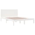 Pikkukuva 5 / 7: vidaXL Sängynrunko valkoinen täysi mänty 120x200 cm -  Sängyt & sängynrungot