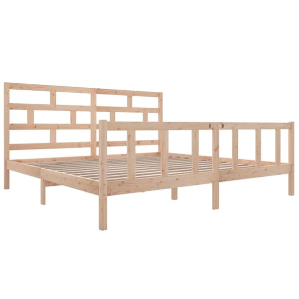 vidaXL sengeramme 200x200 cm massivt fyrretræ - Senge & sengeramme
