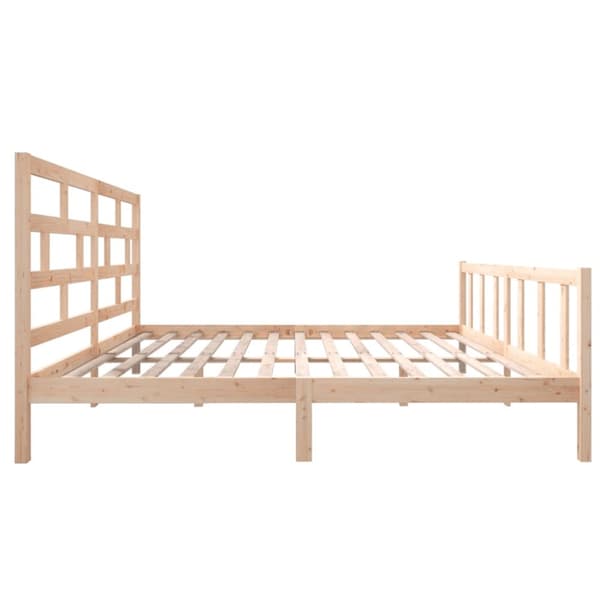 vidaXL sengeramme 200x200 cm massivt fyrretræ - Senge & sengeramme