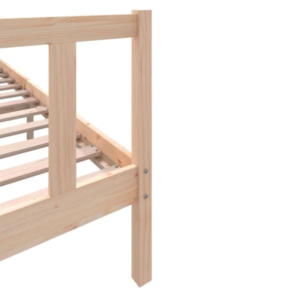 vidaXL sengeramme 200x200 cm massivt fyrretræ - Senge & sengeramme