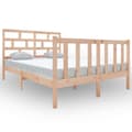 Miniatyrbillede 3 af 10: vidaXL sengeramme 140x190 cm massivt træ -  Senge & sengeramme