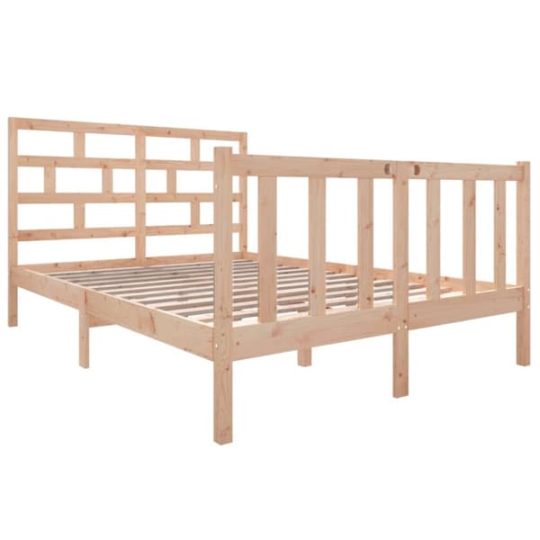 vidaXL sengeramme 140x190 cm massivt træ - Senge & sengeramme