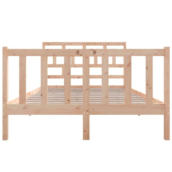 vidaXL sengeramme 140x190 cm massivt træ - Senge & sengeramme